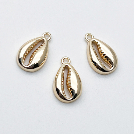 Подвеска Ракушка, цвет золото, размер 12*7 мм, цена за 1 шт