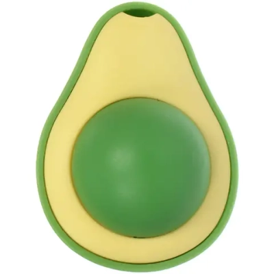 Игрушка для кошек мячик вращающийся «Счастливый хвост!», цвет желтый/зеленый, 6*4,6см