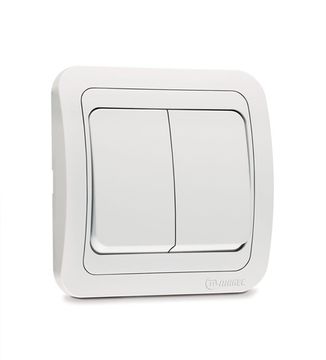 Выключатель  MAKEL Мимоза.с/п бел. 10А 250В