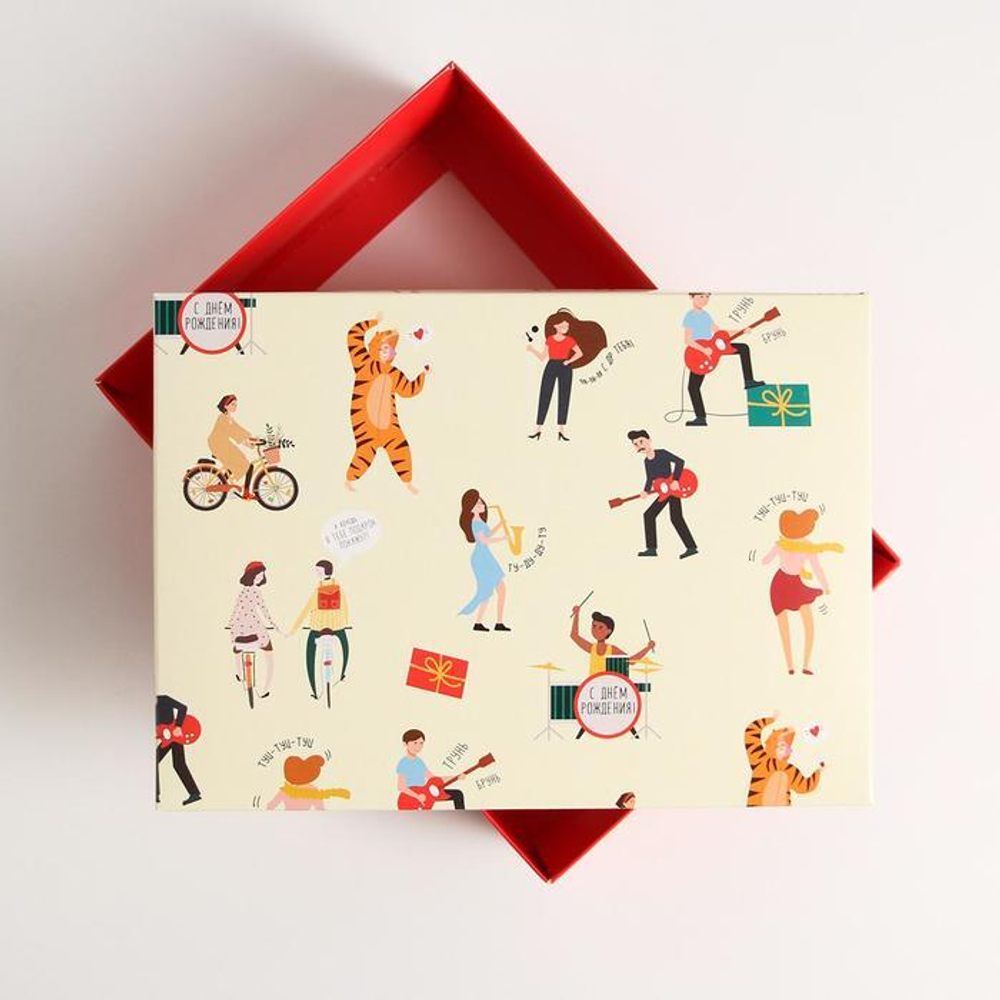 Коробка складная «С Дэ Рэ»,  21 × 15 × 7 см