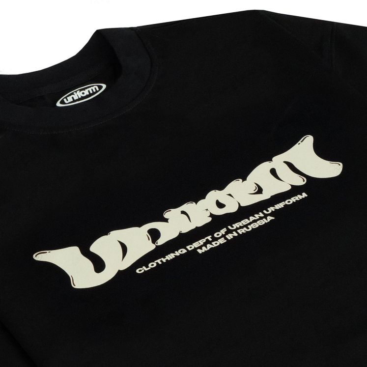 Футболка UNIFORM Heavy VNTG, черный/серый