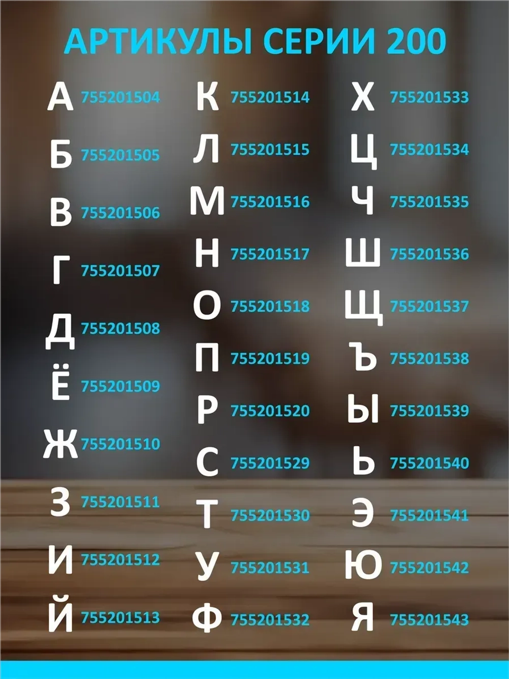 Цифра из пластика на стену