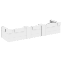 Onix Ресепшн O.R-K-38 Белый Бриллиант 6522*1768*1187