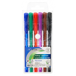 Ручка шариковая, масляная, Basir, цветные чернила, цветной корпус в цвет чернил, набор 6 шт