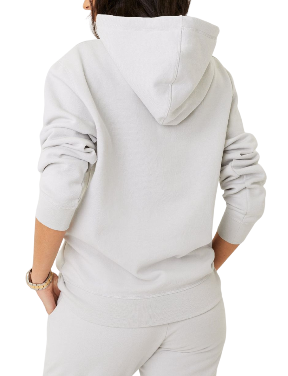 Женская Кофта теннисная Björn Borg Boyfriend Hoodie - glacier gray