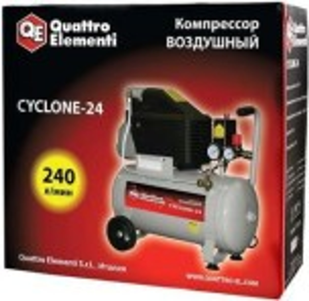 Компрессор поршневой QUATTRO ELEMENTI CYCLONE-24 770-230