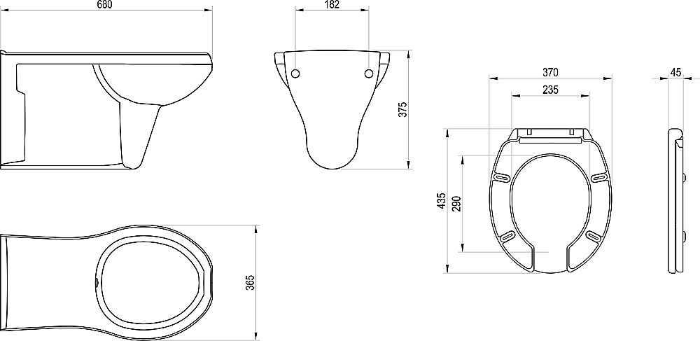 Унитаз Ravak Safe Rim X01930 белый, с крышкой микролифт, слив-торнадо