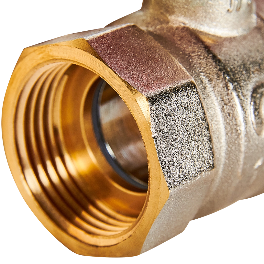 Кран шаровой полнопроходной ROMMER - 1" (ВР/ВР, PN40, ручка-бабочка)