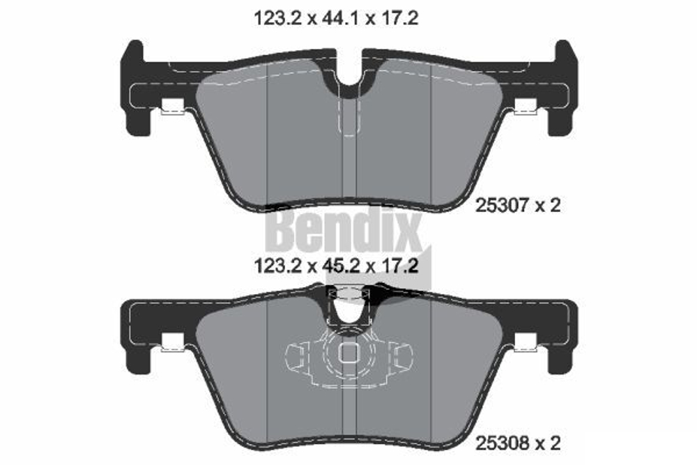 BENDIX Braking - BPD1017-BEN - Brake Pad Set, disc brake