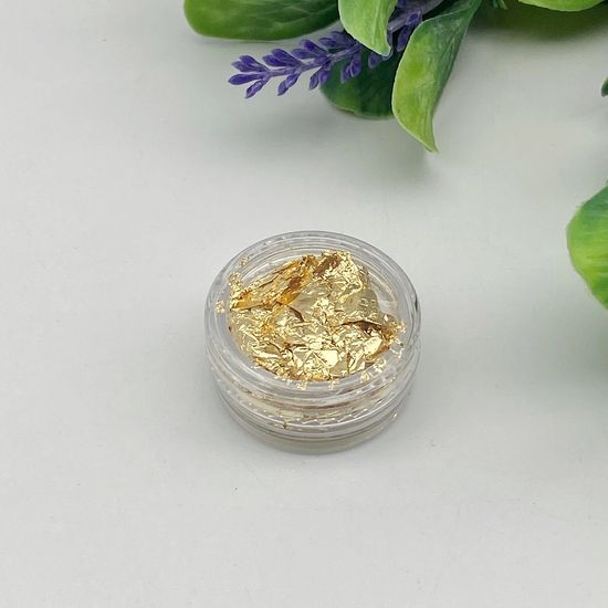 Фольга для дизайна ногтей мягкая (поталь), золото