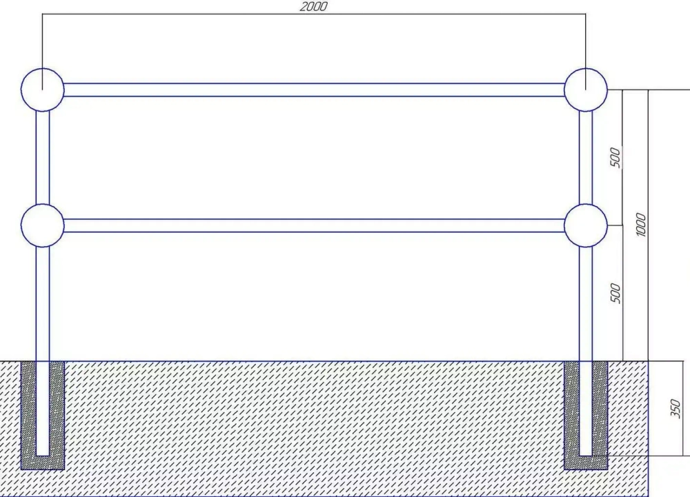 Пешеходное ограждение