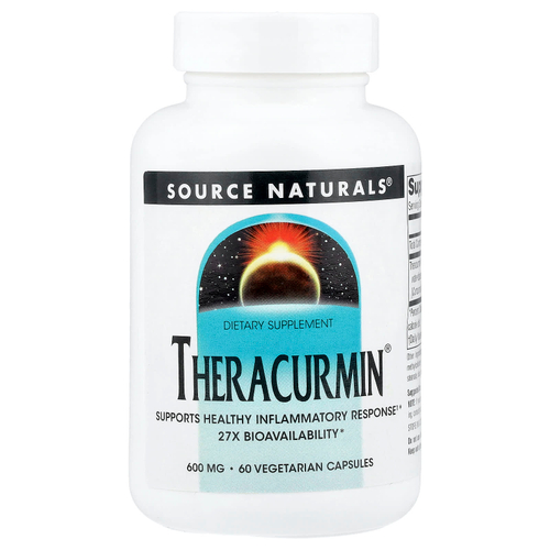 Source Naturals, Theracurmin®, 600 мг, 60 вегетарианских капсул