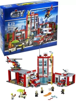 Конструктор Сити Пожарная часть 919 деталей