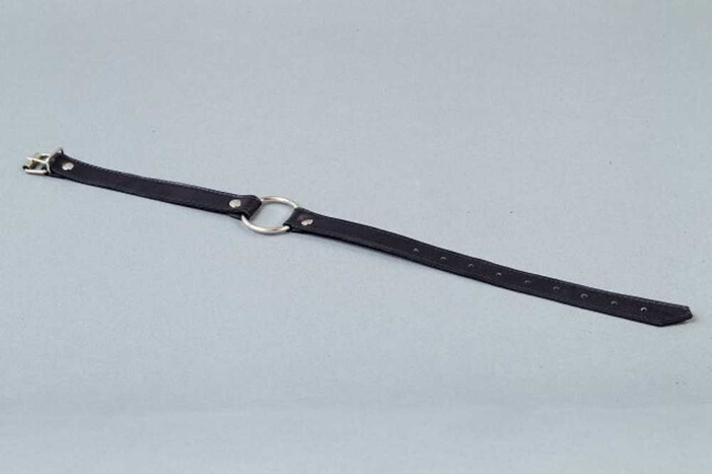 Расширитель для рта с кольцом (диаметр 4 см) (Цвет: черный с серебряным)