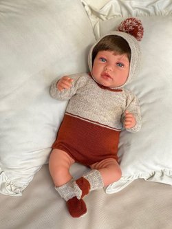 Кукла Реборн Marina and Pau 45cм Luka мягконабивная (M3036)