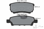 BENDIX Braking - BPD2079-BEN - Brake Pad Set, disc brake