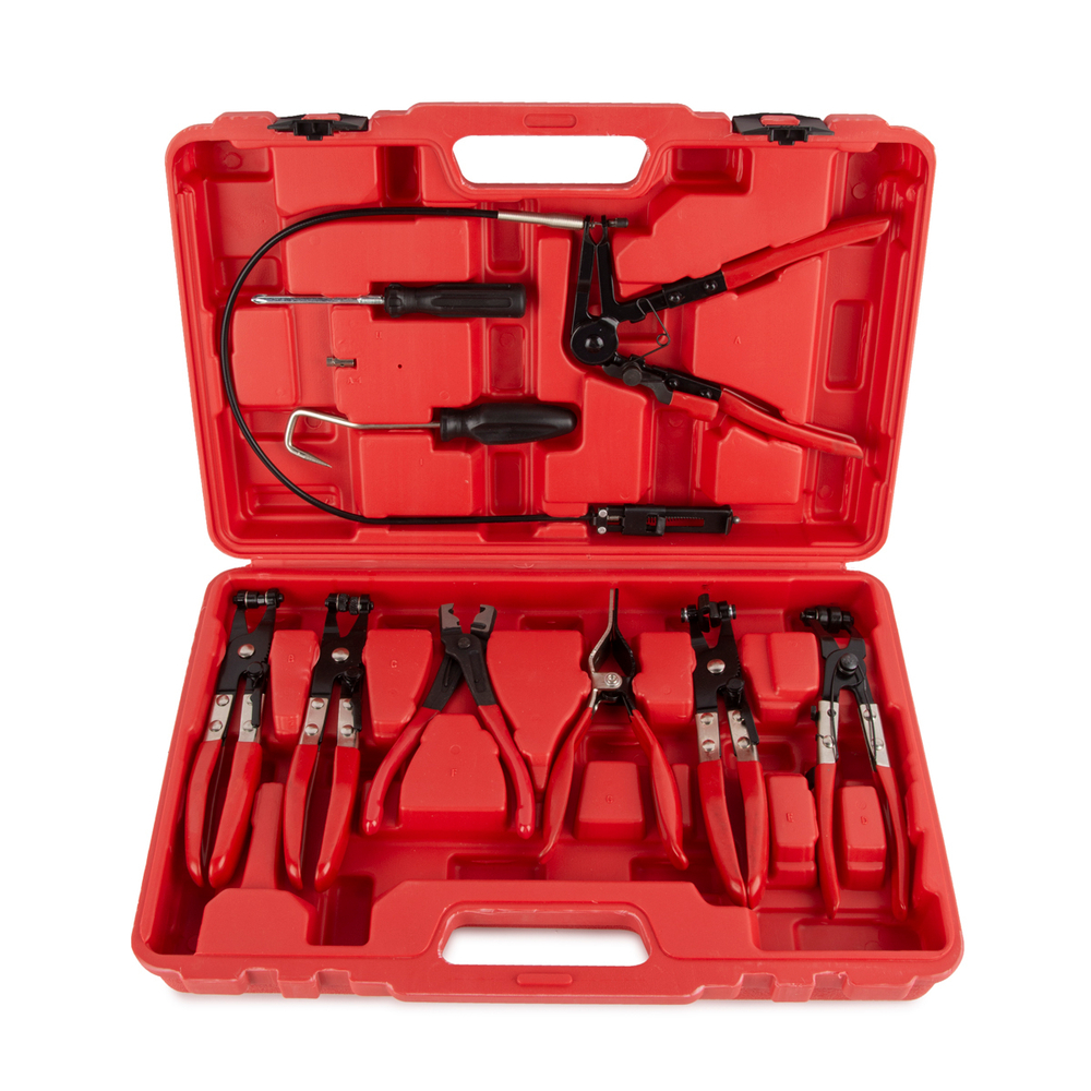 WDK-214690 Набор съемников для работы с хомутами, 9 предметов