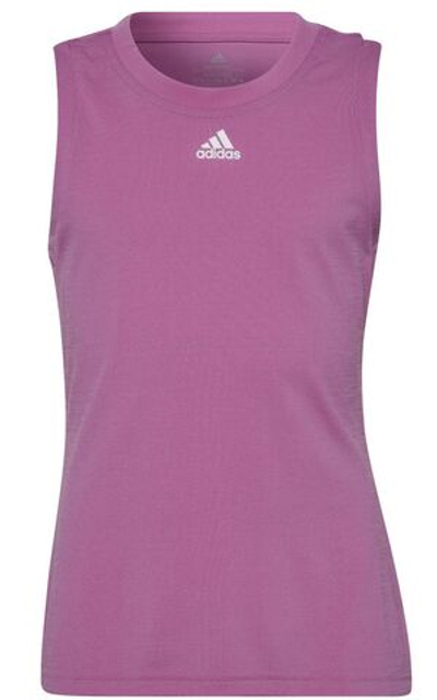 Футболка для девочки теннисная Adidas G New York City Y-tank - semi pulse lilac