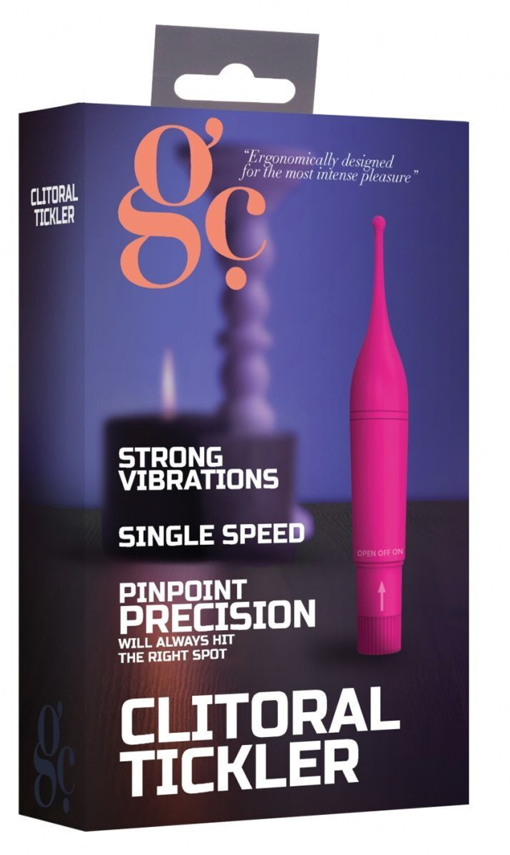 Розовый клиторальный вибромассажер Clitoral Tickler - 16,2 см. (Цвет: розовый)