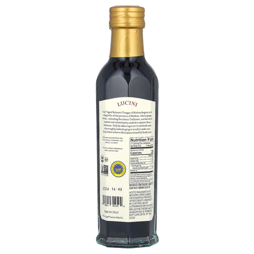 Lucini, выдержанный бальзамический уксус из Модены, 250 мл (8,5 жидк. унции)