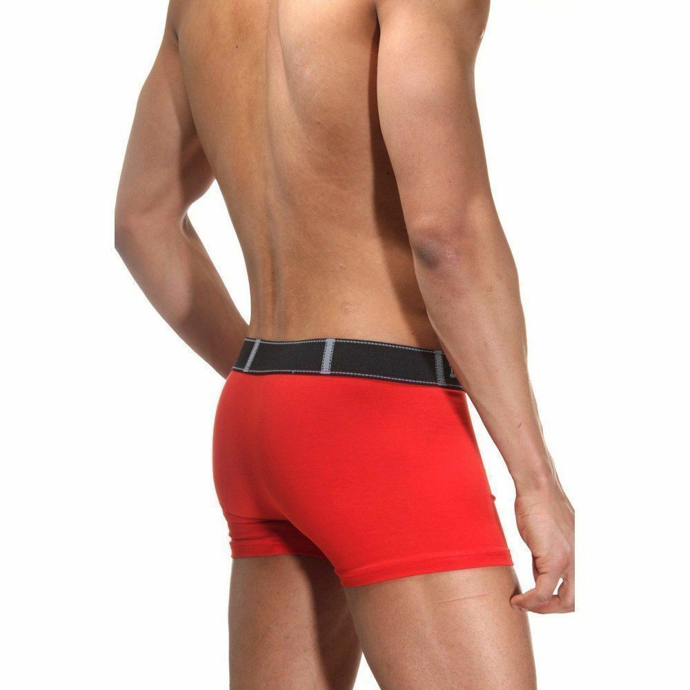 Трусы мужские боксеры красные с принтом "огонь" DARKZONE DZN5006