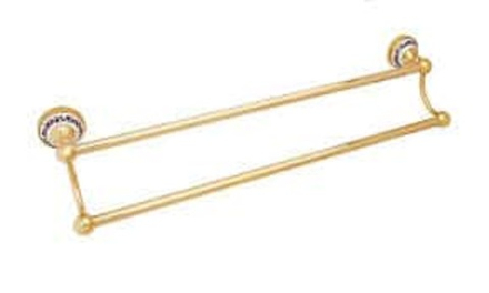 GOLD BOGEMA Полотенцедержатель трубчатый 2-ой (60 см.) FX-78502G (к/к 10)