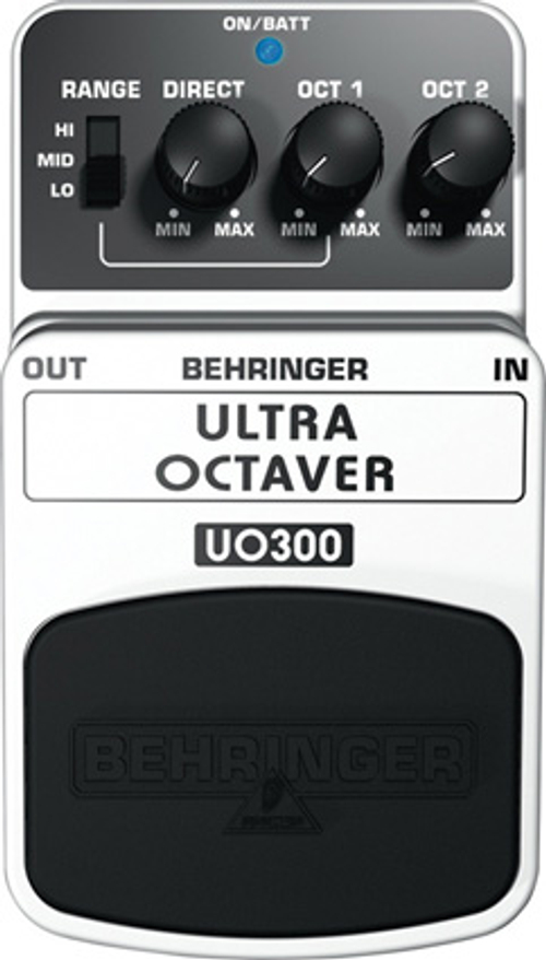 BEHRINGER UO300 - педаль эффектов (октавер) для гитар и бас-гитар, 3-х режимный