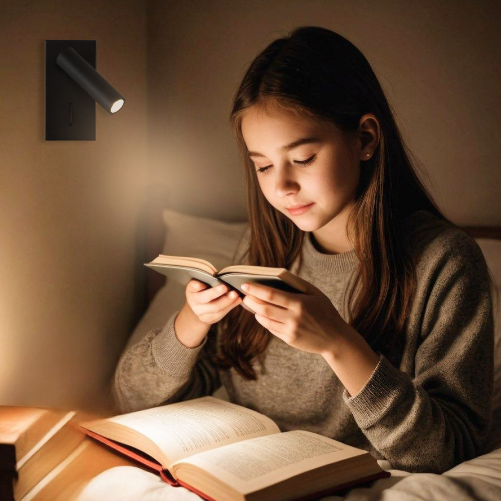 Citilux Декарт CL704351 LED Светильник поворотный с выключателем Чёрный