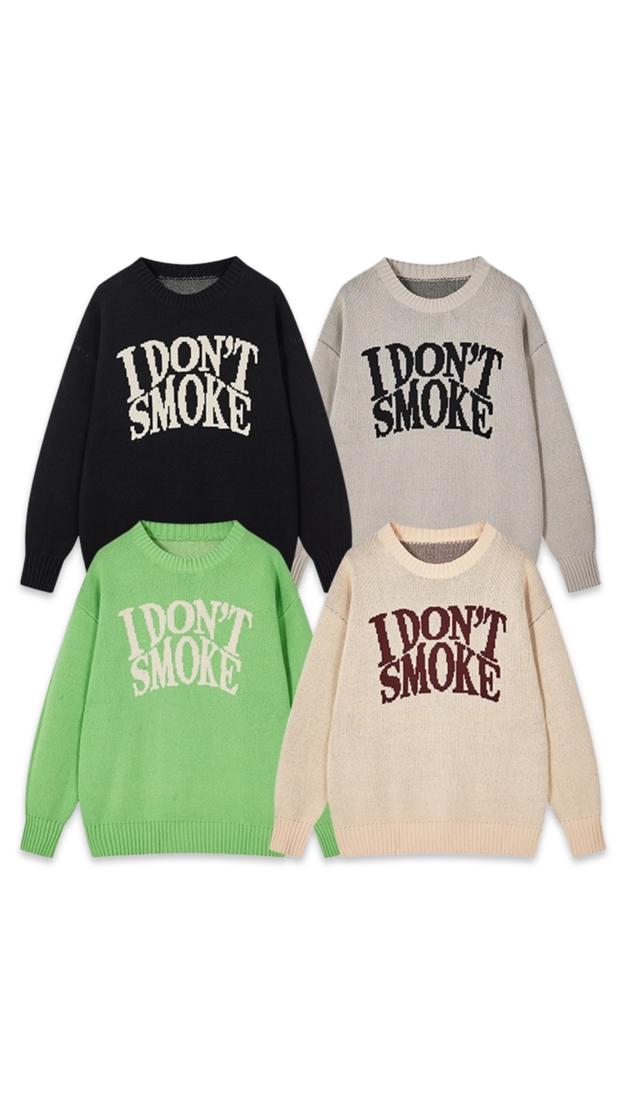 Свитер DONSMOKE "Basic Logo" Oversized Knitted Sweater