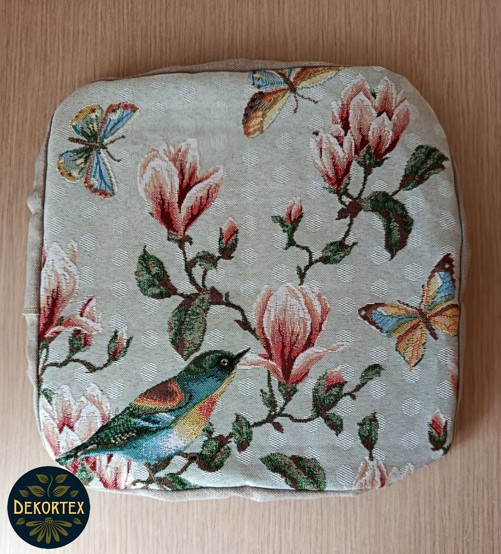 Набор чехлов на табурет из гобелена Магнолия (33х33 см) - 2шт