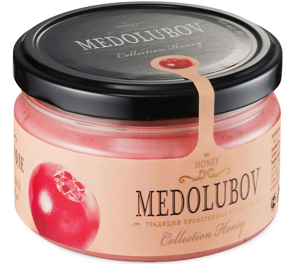 Медовое суфле Медолюбов Брусника 250мл