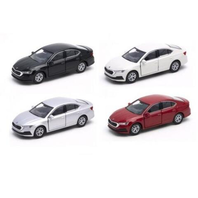 Модель ин. мет. 4.75" "Skoda Octavia" открыв. двери, в ассорт. ШБ (Kinsmart)