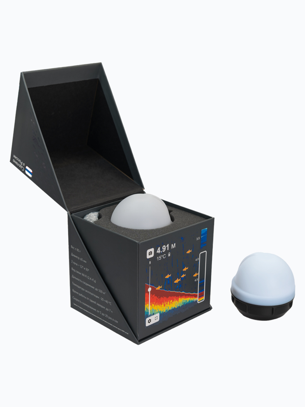 Беспроводной эхолот "Практик 8 Маяк Лайт"(подключение к приложению "Мой Практик")