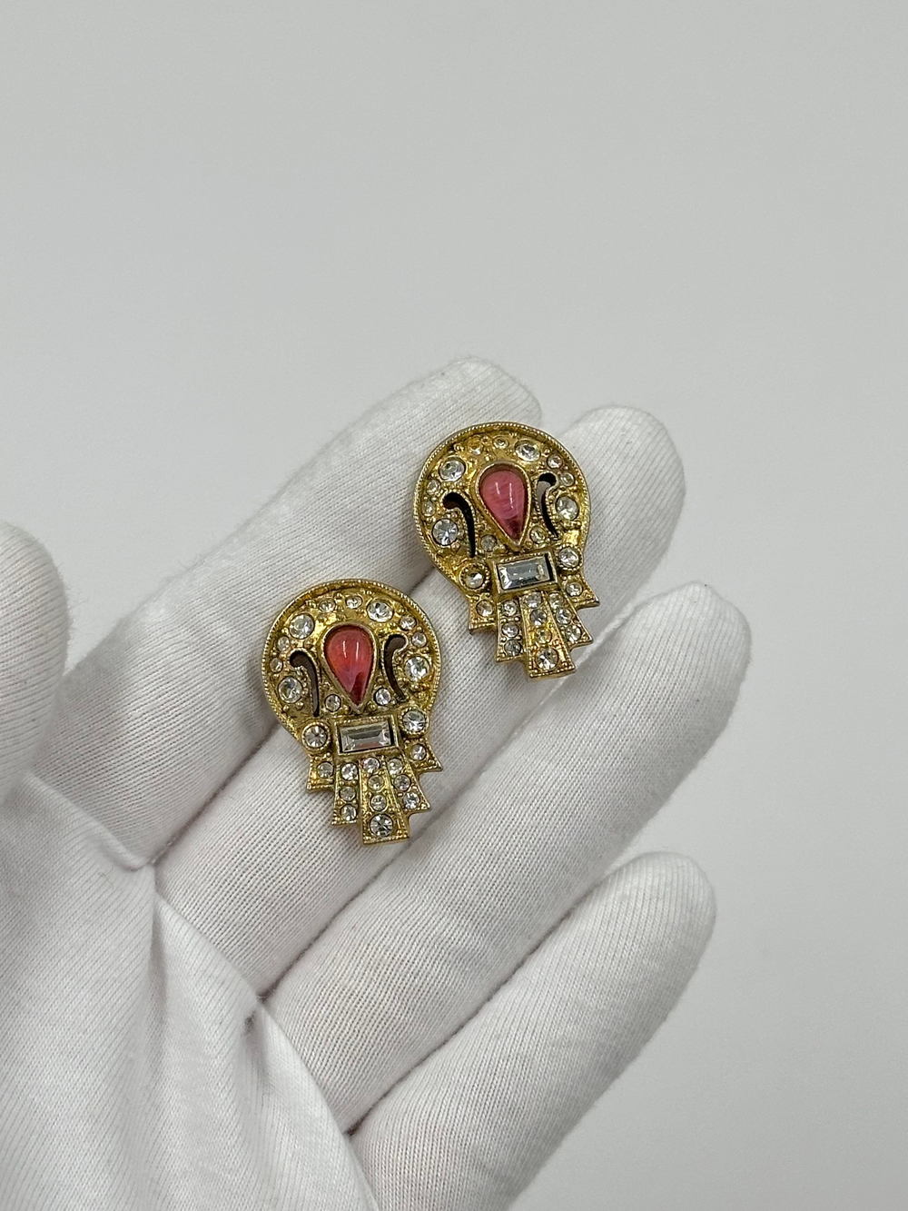 Серьги с кристаллами в стиле Арт-Деко 1928