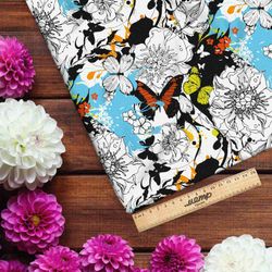 Ткань дюспо цветочный креатив