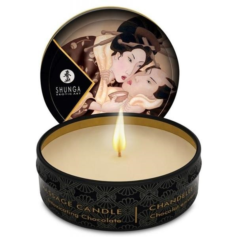 Массажная свеча с ароматом шоколада Shunga Intoxicatin Chocolate 30мл