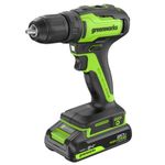 Дрель-шуруповерт акк. Greenworks GD24DD35, 24V, б/щет, 29/35Нм,1x2Ач,ЗУ,кор (3704007CUA)