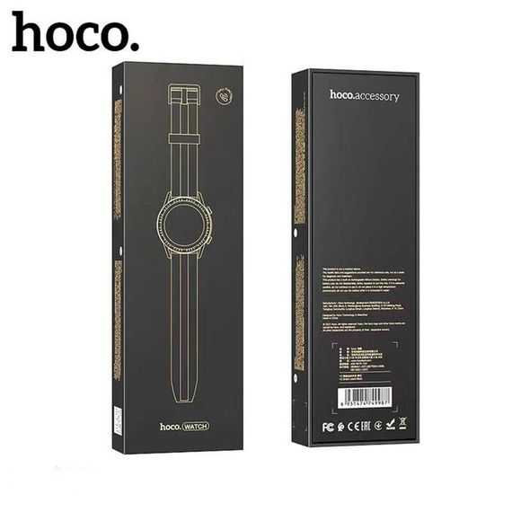 Смарт-часы Hoco Y2, 1.3&quot;, 240х240, IP68, BT3.0+4.0, 290 мАч, поддержка вызова,шагомер,черные