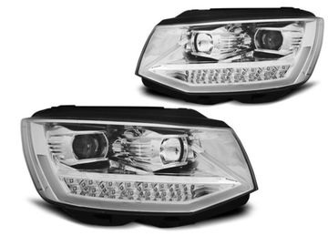 Передние фары CHROME TUBE LIGHT LED DRL для Volkswagen T6