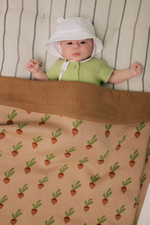 Плед вязаный (редиски)