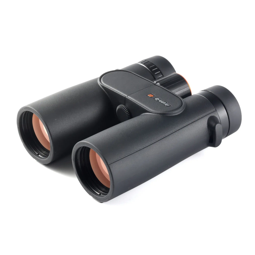 Бинокль Eyeskey Sport 10x42 с оранжевой обводкой линз, вид сверху