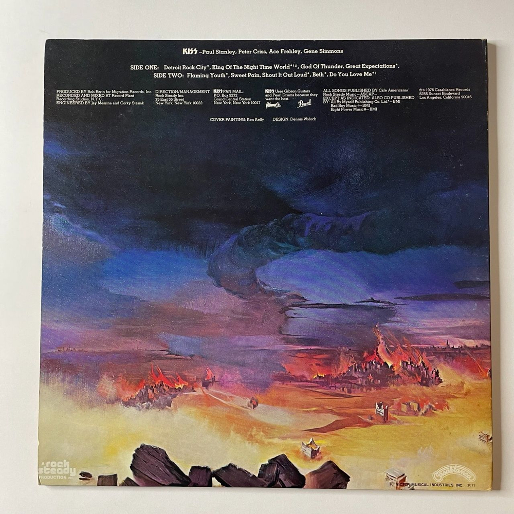 Винтажная виниловая пластинка LP Kiss Destroyer (Japan 1976) (Obi)