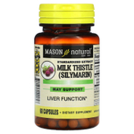 Mason Natural, расторопша (силимарин), стандартизированный экстракт , 60 капсул