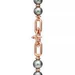 Браслет из розового золота 18k с жемчугом и бриллиантами, Tiffany 💠 Titan by Pharrell Williams