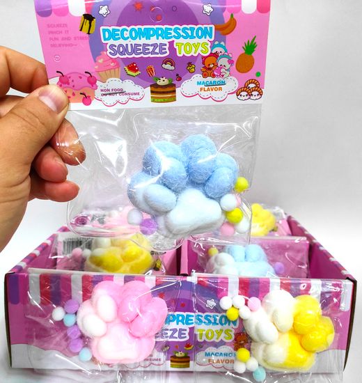 Антистресс Сквиш Лапка мохнатая 7см в ассортименте