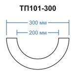 ТП101-300 тело полуколонны (d220 D300 h2000мм), шт