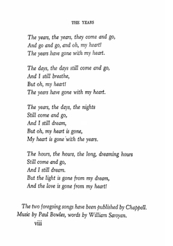 Love S Old Sweet Song. A Comedy In Three Acts | William Saroyan