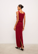 Юбка без баски MOLLY, бордовый