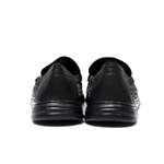 Bansley Top Grain Cow Leather Soft Sole Versatile, Gommino Loafers Men"s Black