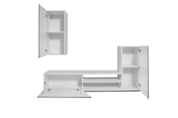 Стенка Прага-6 Белый/Белый софт